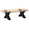 X-Shaped Black Coffee Table Legs - 60x30 cm | Hipomarket