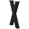 X-Shaped Dining Table Legs - Black Steel (50x72-73 cm) - 2 pcs