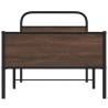 Brown Oak Bed Frame 90x190 cm | Sturdy & Elegant Design