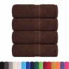 Guest Towels 4 pcs Brown 30x50 cm - 100% Cotton & Durable