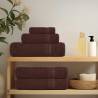 Guest Towels 4 pcs Brown 30x50 cm - 100% Cotton & Durable