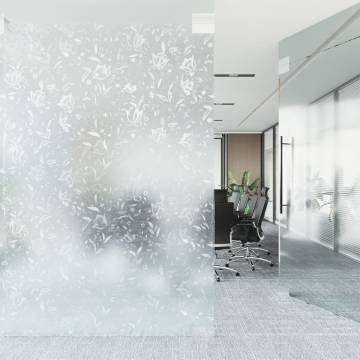 Frosted Flowers Window Film 60x500 cm | Elegance & Privacy