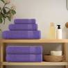 Purple Bath Towels Set - 10 pcs, 100% Cotton, 360 gsm