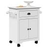  Kitchen Trolley BODO White 72x45x80 cm Colour white 