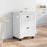 BODO Kitchen Trolley in White - Durable & Stylish Storage Solution