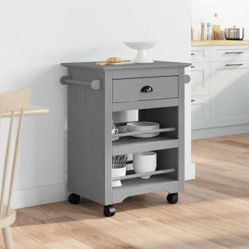 Kitchen Trolley BODO Grey - Stylish & Functional 67.5x45 cm