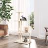 Luxury Cat Tree with Sisal Scratching Posts - Cream 119 cm