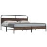  Metal Bed Frame without Mattress Brown Oak 180x200 cm Super King Colour brown oak Size 180 x 200 cm Model with headboard & low footboard 