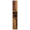 Stylish Old Wood Bathroom Cabinet | 32x34x188.5 cm