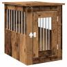 Stylish Dog Crate Furniture - Old Wood - 45x62x59 cm