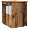 Stylish Dog Crate Furniture - Old Wood - 45x62x59 cm