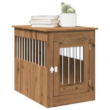 Dog Crate Furniture - Artisan Oak 55x80x68 cm | HipoMarket