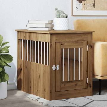 Dog Crate Furniture - Artisan Oak 55x80x68 cm | HipoMarket