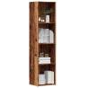  Book Cabinet Old Wood 36x30x114 cm Engineered Wood Colour old wood Size 36 x 30 x 143 cm Quantity in Package 1 