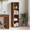 Book Cabinet Old Wood | Stylish 4-Tier Storage Solution