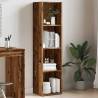 Book Cabinet Old Wood | Stylish 4-Tier Storage Solution