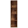 Book Cabinet Old Wood | Stylish 4-Tier Storage Solution