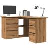  Corner Desk Artisan Oak 145x100x76 cm Engineered Wood Colour artisan oak 