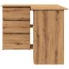 Stylish Corner Desk Artisan Oak - 145x100 cm | Hipomarket