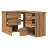 Stylish Corner Desk Artisan Oak - 145x100 cm | Hipomarket