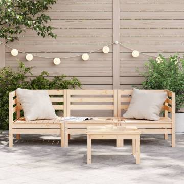 Garden Sofa 3-Seater Solid Wood Pine | Comfortable & Stylish