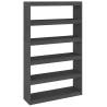 Stylish Grey Book Cabinet & Room Divider - 100x30x167.5 cm