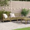 Garden Sofa 4-Seater Impregnated Wood Pine Colour natural impregnated Quantity in Package 1 Model 4-seater 