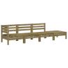 Garden Sofa 4-Seater - Impregnated Pine Wood | HipoMarket