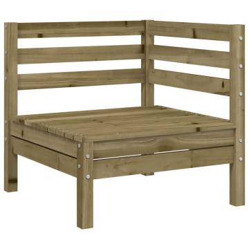 Garden Sofa 4-Seater - Impregnated Pine Wood | HipoMarket