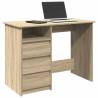  Desk Sonoma Oak 102x50x75 cm Engineered Wood Colour sonoma oak 