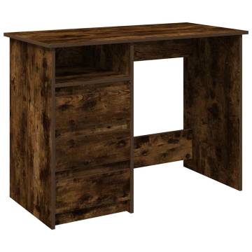 Stylish Desk Smoked Oak 102x50 cm | Durable Engineered Wood