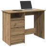  Desk Artisan Oak 102x50x75 cm Engineered Wood Colour artisan oak 