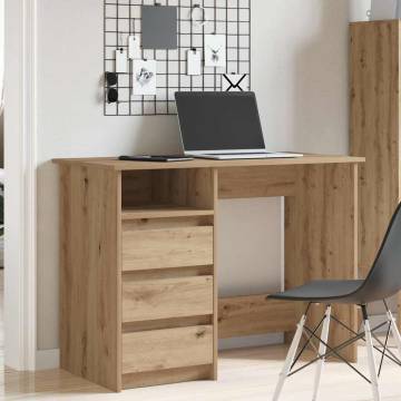 Desk Artisan Oak - Stylish & Durable Engineered Wood Desk