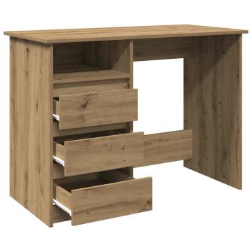 Desk Artisan Oak - Stylish & Durable Engineered Wood Desk