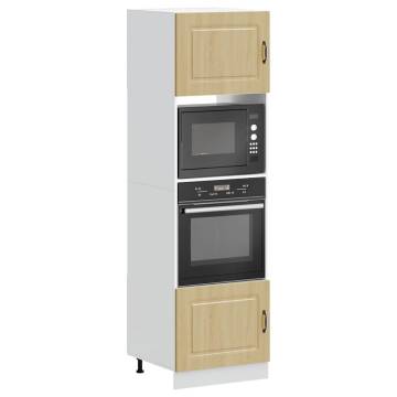 Oven Cabinets 2 pcs Lucca Sonoma Oak | Durable & Stylish Design