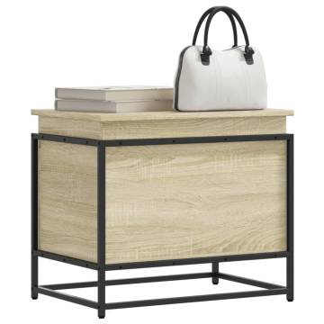 Sonoma Oak Storage Box with Lid - Stylish & Durable | HipoMarket