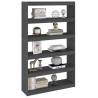 Stylish Grey Book Cabinet & Room Divider - 100x30x167.5 cm