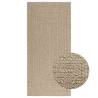  Rug ZIZUR Beige 100x200 cm Jute Look Indoor and Outdoor Colour beige Size 100 x 200 cm Pattern rectangular 