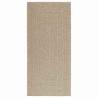 ZIZUR Beige Rug 100x200 cm - Jute Look for Indoor & Outdoor