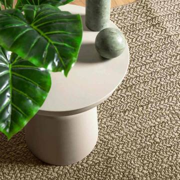 ZIZUR Beige Rug 100x200 cm - Jute Look for Indoor & Outdoor