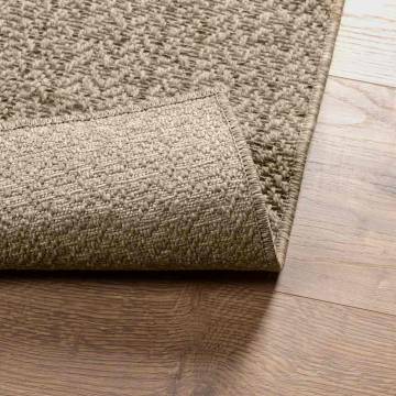 ZIZUR Beige Rug 100x200 cm - Jute Look for Indoor & Outdoor