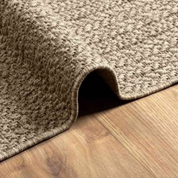 ZIZUR Beige Rug 100x200 cm - Jute Look for Indoor & Outdoor