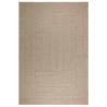 Rug ZIZUR Beige 240x340 cm | Jute Look Indoor & Outdoor