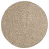 Rug ZIZUR Beige Ø 90 cm - Versatile Jute Look Indoor/Outdoor