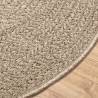 Rug ZIZUR Beige Ø 90 cm - Versatile Jute Look Indoor/Outdoor