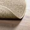 Rug ZIZUR Beige Ø 90 cm - Versatile Jute Look Indoor/Outdoor