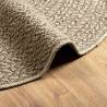 Rug ZIZUR Beige Ø 90 cm - Versatile Jute Look Indoor/Outdoor