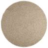 Rug ZIZUR Beige Ø 160 cm - Jute Look for Indoors & Outdoors