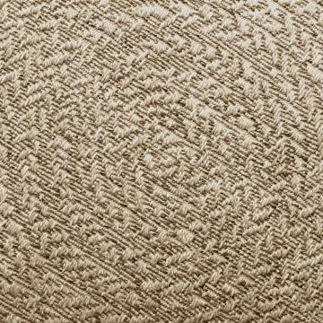 Rug ZIZUR Beige Ø 160 cm - Jute Look for Indoors & Outdoors