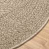 Rug ZIZUR Beige Ø 160 cm - Jute Look for Indoors & Outdoors